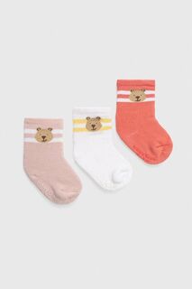 Детские носки GAP, 3 пары, розовый