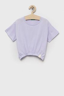 Детская футболка United Colors of Benetton, фиолетовый
