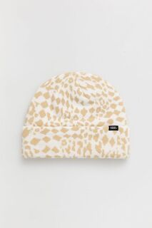 Детская шапка Vans VN000F9HBSM1 CHEETAH CHECK BEANIE, бежевый