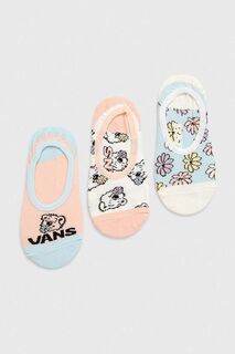 Носки детские Vans BEAR FRIENDS CANOODLE TROPICAL PEACH, 3 пары, оранжевый