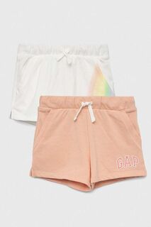 Детские шорты GAP, 2 шт., оранжевый