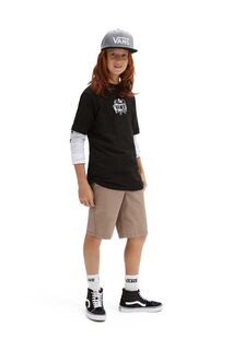 Детская хлопковая футболка Vans BONE YARD SS Черный, черный