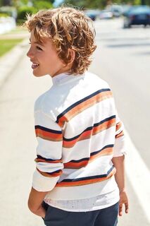 Детский хлопковый свитер Mayoral, оранжевый