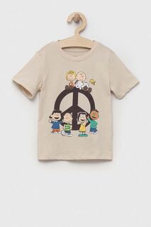 Детская футболка GAP, бежевый