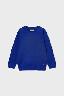Детский свитер из смесовой шерсти Mayoral, темно-синий