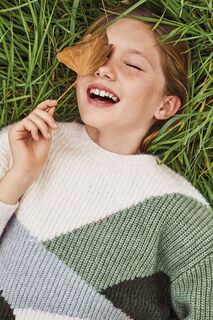 Детский свитер из смесовой шерсти Mayoral, зеленый