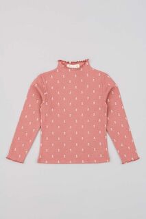 Детская рубашка на молнии с длинными рукавами Zippy, розовый