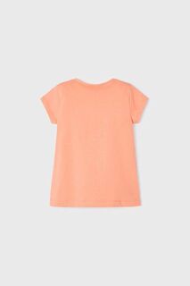 Детская хлопковая футболка Mayoral, оранжевый