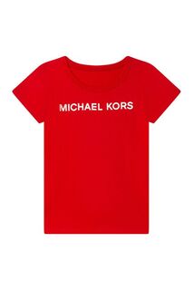 Детская хлопковая футболка Michael Kors R15110.156, красный
