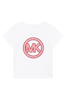 Детская хлопковая футболка Michael Kors 15117.114.150 р., белый