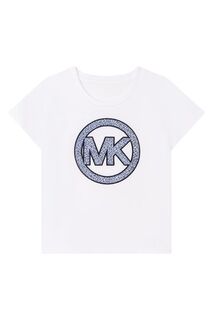 Детская хлопковая футболка Michael Kors 15117.114.150 р., темно-синий
