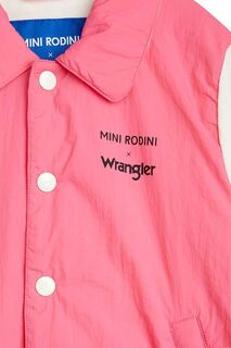 Детская куртка Mini Rodini Mini Rodini x Wrangler, розовый