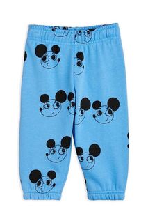 Хлопковые спортивные штаны Mini Rodini для малышей, синий