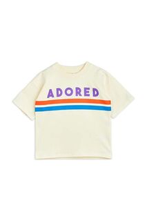 Детская хлопковая футболка Mini Rodini, белый