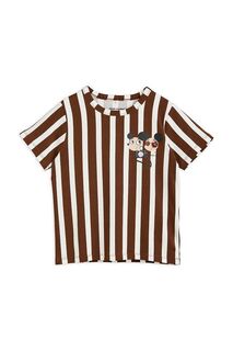 Детская футболка Mini Rodini, коричневый