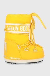 Moon Boot - Классические детские зимние ботинки из нейлона, желтый