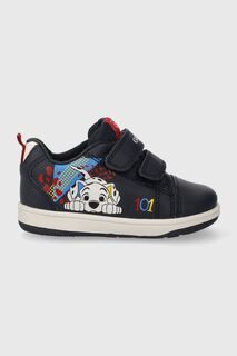 Детские кожаные кроссовки Geox x Disney, темно-синий