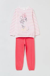 Детская хлопковая пижама OVS x Disney, розовый