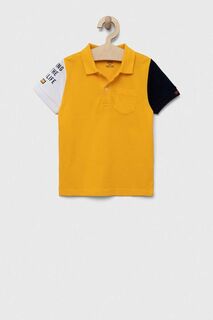 Детская хлопковая рубашка-поло OVS, желтый