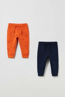 Детские хлопковые спортивные штаны OVS, оранжевый