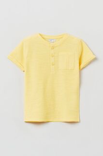 Детская хлопковая футболка OVS, желтый