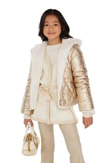 Детская двусторонняя куртка Guess, золотой