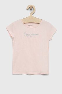 Детская футболка Pepe Jeans, розовый