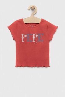 Детская футболка Pepe Jeans PJL GJ Неджинсовая, красный