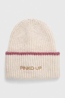 Детская шапка Pinko Up из смесовой шерсти, бежевый