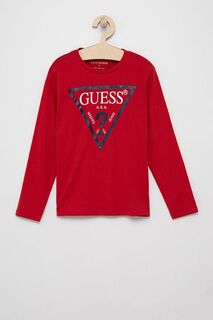 Guess Лонгслив для детей, красный