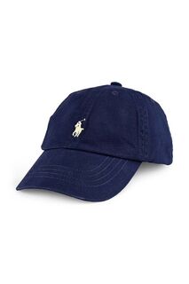 Хлопковая шляпа Polo Ralph Lauren 322552489004, темно-синий