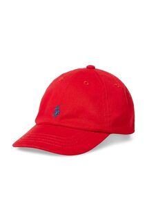 Детская хлопковая шапка Polo Ralph Lauren 320552489003, красный