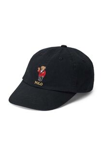 Детская хлопковая бейсболка Polo Ralph Lauren, черный