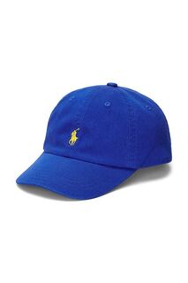 Детская хлопковая бейсболка Polo Ralph Lauren, синий