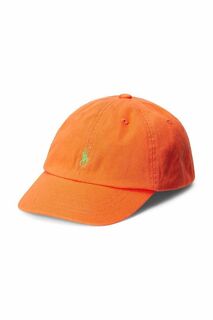 Детская хлопковая бейсболка Polo Ralph Lauren, оранжевый