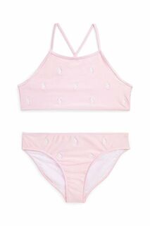 Детский купальник-двойка Polo Ralph Lauren, розовый