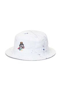 Детская хлопковая шапка Polo Ralph Lauren, белый
