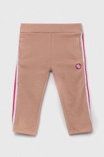 Детские хлопковые брюки Guess, розовый