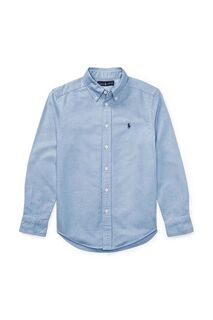 Детская хлопковая рубашка Polo Ralph Lauren 323819238002, синий