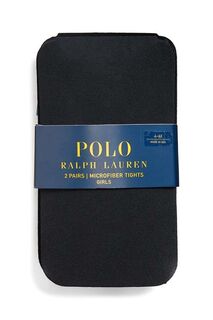 Детские колготки Polo Ralph Lauren, 2 пары, черный