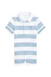 Хлопковый детский комбинезон Polo Ralph Lauren, синий