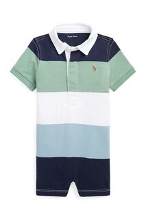 Хлопковый детский комбинезон Polo Ralph Lauren, мультиколор