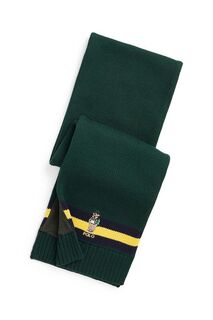 Детский хлопковый шарф Polo Ralph Lauren, зеленый