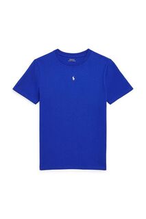 Детская хлопковая футболка Polo Ralph Lauren, синий