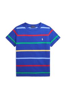 Детская хлопковая футболка Polo Ralph Lauren, синий