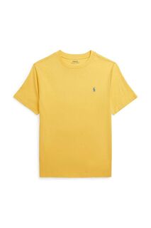 Детская хлопковая футболка Polo Ralph Lauren, желтый