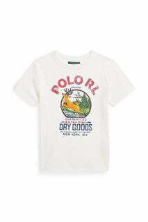 Детская футболка Polo Ralph Lauren, бежевый