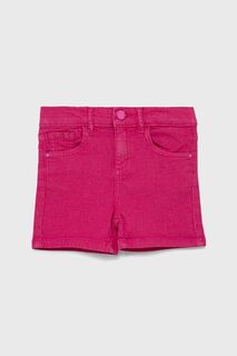 Guess Детские джинсовые шорты, розовый