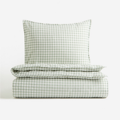 Комплект односпального постельного белья H&amp;M Home Patterned, зеленый