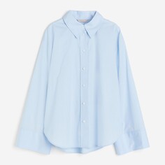 Рубашка H&amp;M Oversized Cotton, голубой H&M